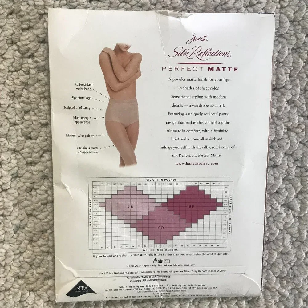 Hanes.Silk Reflections 2 Pairs Pantyhose